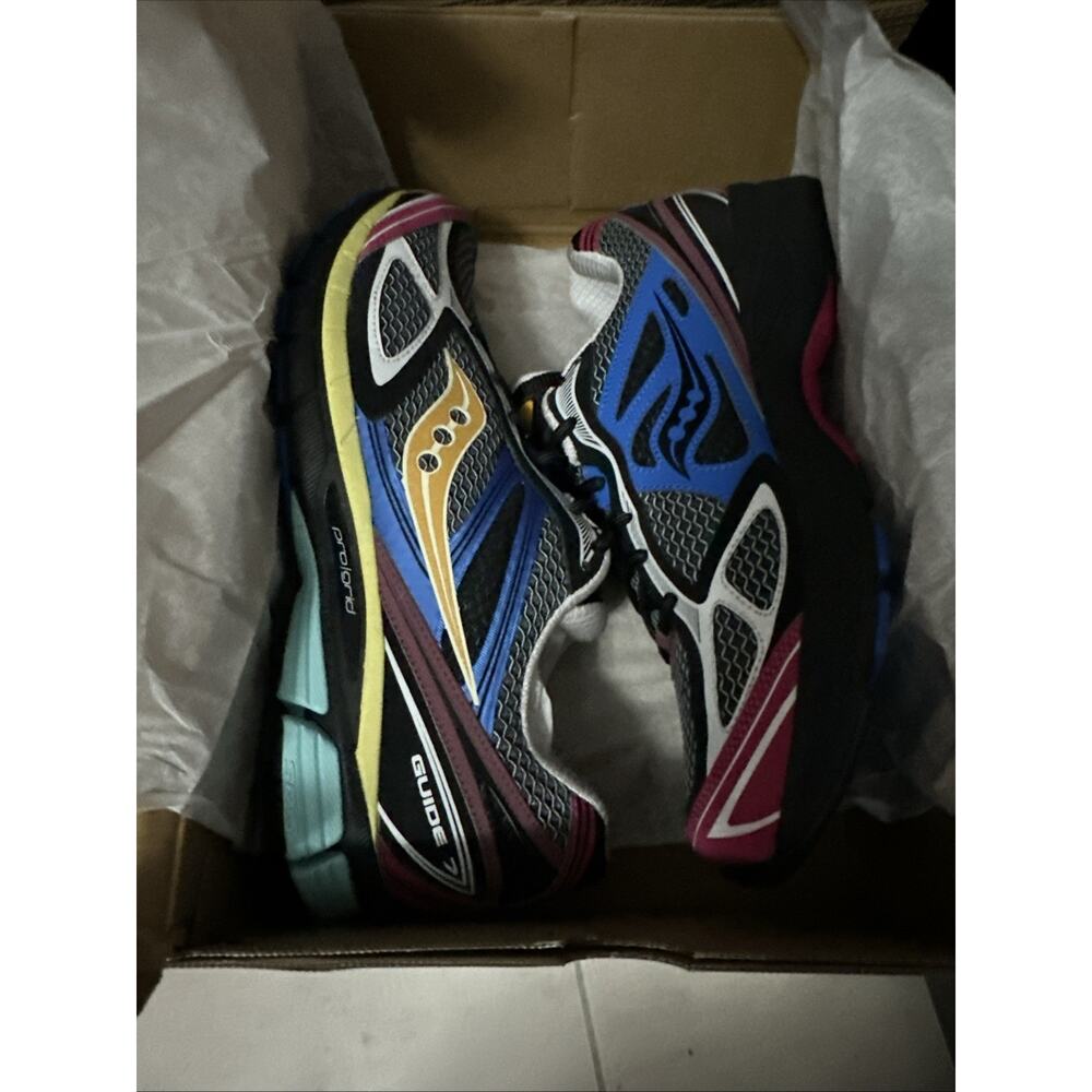 New Men's Size 13 Saucony Progrid Guide 7 Black Multi Running Shoes S70936-35 - Picture 6 of 6